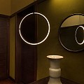 Arrangements Round Large Suspension Lamp With Big Rose Canopy