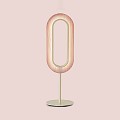 Lens Oval Table Lamp - Matt Ivory