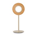 Lens Circular Table Lamp - Matt Ivory