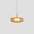 Plisse Suspension Lamp - Bronze Structure