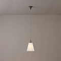 Antique Brass Pleat Pendant