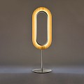 Lens Oval Table Lamp - Matte Nickel