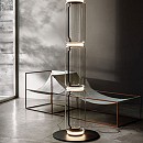 Noctambule 3 Low Cylinders Small Base Floor Lamp