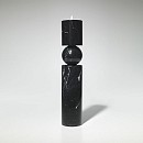 Fulcrum Candlestick Black Marble Large