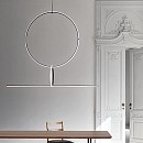 Arrangements Round & Line Suspension Lamp With Small Surface Rose Canopy
