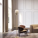Adamas 33 Floor Lamp - Smoke Grey Glass