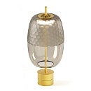Adamas 33 Table Lamp - Smoke Grey Glass