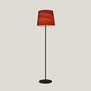Zeta Large Floor Lamp With Black Metal