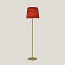 Zeta Large Floor Lamp With Gold Metal
