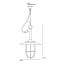 7523 Ship's Well Glass Pendant With Clear Glass