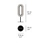 Lens Oval Table Lamp - Matt Black