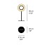 Lens Circular Table Lamp - Gold