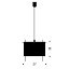 24 Karat Blau Suspension Lamp