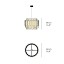 Maruja Suspension Lamp - Matt White Canopy
