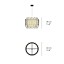 Maruja Suspension Lamp - Matt Nickel Canopy
