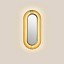 Lens Oval Wall Lamp - Gold