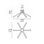 Aster Large Ceiling Lamp - 7386/P6 L