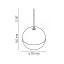 String Light - Sphere Head Suspension Lamp - 12mt Cable