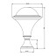 Dallas MODEL N°5 Bollard - Opal Diffuser