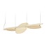 Omma 3 Leaves Suspension Lamp - Matt Ivory