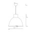 Giant 1 Pendant With Wired Glass