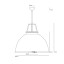 Titan Size 5 Pendant With Etched Glass