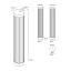 Narrow Pillar Wall Lamp - 60cm