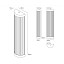 Wide Pillar Wall Lamp - 60cm