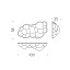 Nuvola Minor Ceiling Lamp - H25