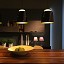 Teodora S3 Suspension Lamp With Covering in Black Fabric
