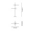 Pinocchio Floor Lamp With Dark Burnished Brass Structure