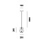 Luisa S1 Suspension Lamp With Matt Black
