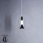 Luisa S3 Suspension Lamp With Matt Black