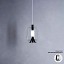 Luisa S3 Suspension Lamp With Matt Black