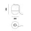 Gong T3 Table Lamp With White Fabric Cable