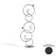 ZOE Floor Lamp With Polished Chrome Metal Sphere