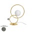 ZOE Table Lamp With Polished Chrome Metal Sphere