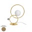 ZOE Table Lamp With Polished Chrome Metal Sphere