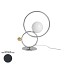 ZOE Table Lamp With Polished Gold Metal Sphere