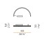 Brooklyn Round Ceiling Lamp - Semicircular Shape 100cm