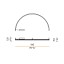 Brooklyn Round Ceiling Lamp - Semicircular Shape 200cm