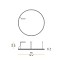 Brooklyn Round Suspension Lamp - Circular Shape 200cm