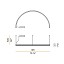 Brooklyn Round Suspension Lamp - Semicircular Shape 200cm