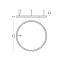 Golden Ring Suspension Lamp - Ø300cm