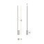 Hilow Line Floor Lamp With Black Marquina Marble Base