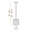 Kubik 14cm Suspension Lamp