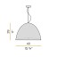 Willy Glass Suspension Lamp - Ø40cm