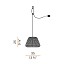 Ralph Outdoor Suspension Lamp - Ø35cm