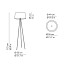 Tripod Kundalini Floor Lamp