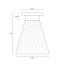 Hector Medium Pleat Ceiling Lamp
